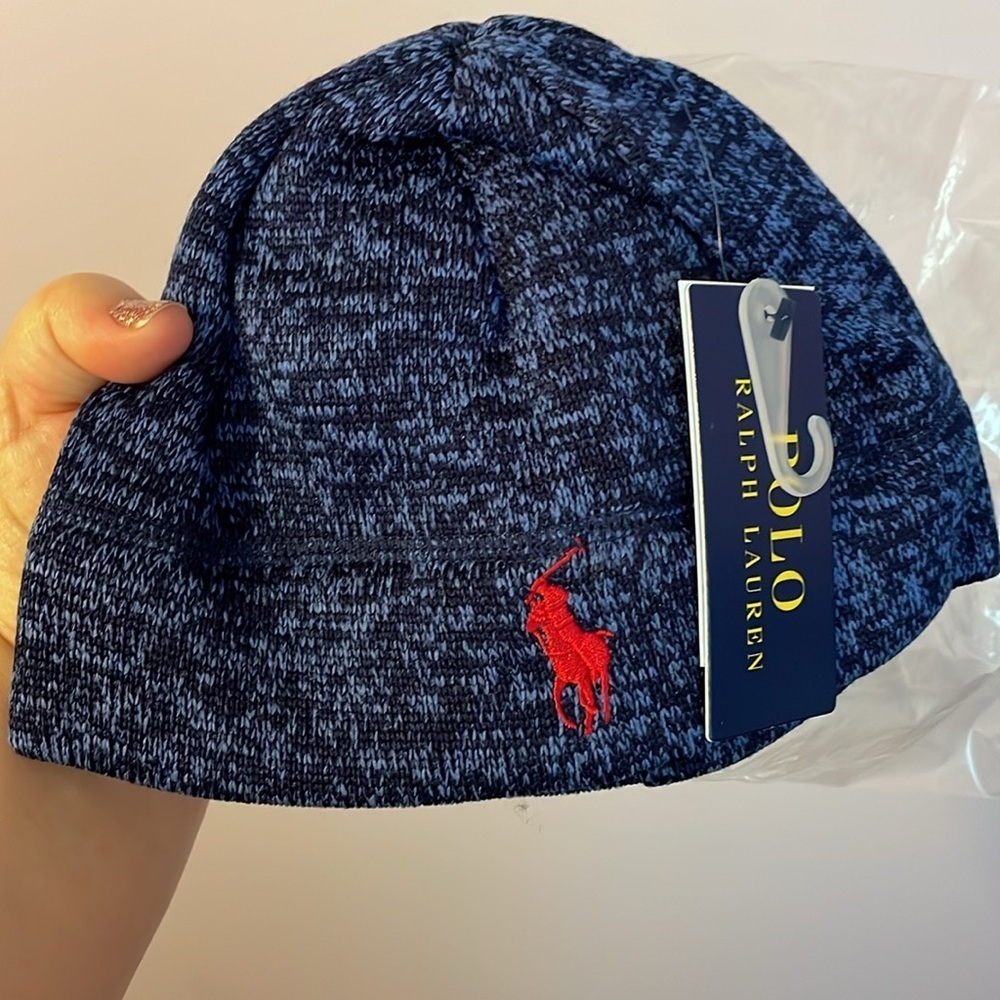 Polo by Ralph Lauren Kids Blue Knit Hat
